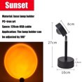thumbnail image 2 of Sunset Projection Led Light, 90 Degree Rotation Rainbow Sunset Projection Floor Lighting Rainbow Projection Lamp Sunset Projection Lamp, Led Floor Lamp for Living Room Bedroom, 2 of 8