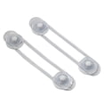 thumbnail image 2 of Paquete de 12 cerraduras de correa de armario a prueba de bebés, kit a prueba de niños, seguridad para niños, armarios, hornos, neveras, pestillos ajustables para inodoros, sin taladrar, 2 of 5