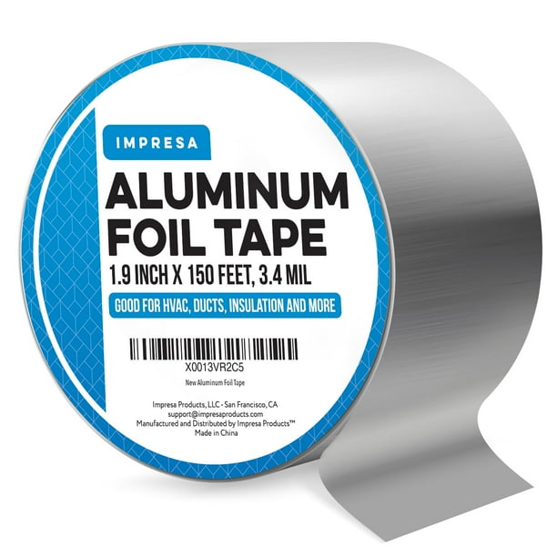 Cinta adhesiva impresa de papel de aluminio para transferencia de calor, 220 °F, 150 pies