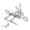 thumbnail image 2 of Yuarrent Estante para asar pollos, soporte extraíble para asar a la parrilla de acero inoxidable, barbacoa doméstica portátil en forma de motocicleta Cocina y Comedor Forma de corazón Yuarrent HA012089-03, 2 of 6