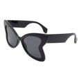 thumbnail image 2 of Women's Sunglasses Oversized Fashion Butterfly Shape UV400 Black, Black, 2 of 4