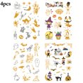thumbnail image 2 of 4 Sheets Tattoo Sticker Waterproof Flash Tattoo Temporary Tattoo for Halloween, 2 of 9