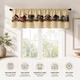 thumbnail image 3 of AshasdS Cute Village Houses Row Window Valance Country Town Pattern Short Curtain Rod Pocket for Kitchen, 3 of 5