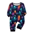 thumbnail image 2 of Matching Family Halloween Pajamas Set - 2026 Cute Ghost & Pumpkin Print Two-Piece Sleepwear Pjs - Family Matching Pajamas Soft Holiday Loungewear Halloween Matching Pajamas for Family, 2 of 5