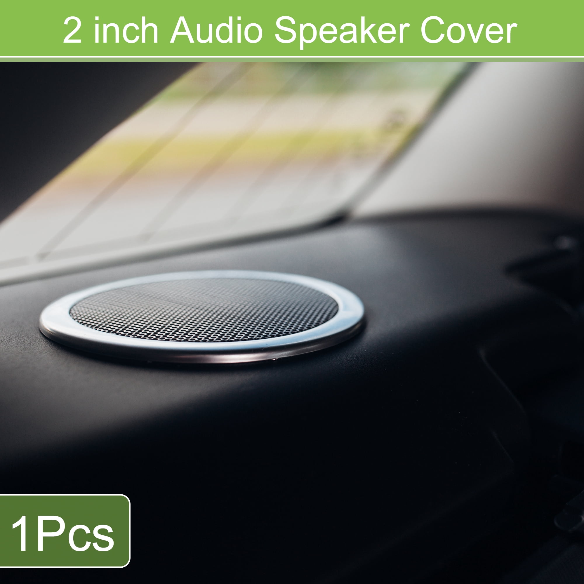 Unique Bargains 2 Inch Car Speaker Grills Cover Iron Aluminum Alloy Mesh Protector Case