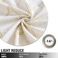 thumbnail image 5 of Curtainking Linen Curtains for Living Room 84 inch Farmhouse Diamond Embroidered Flax Window Drapes Light Filtering Grommet Curtains 2 Panels Gold, 5 of 6