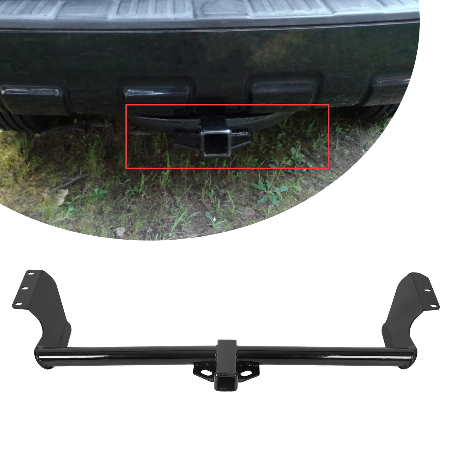 Kojem Black Trailer Hitch Tow Receiver 2" for 19992017 Honda Odyssey