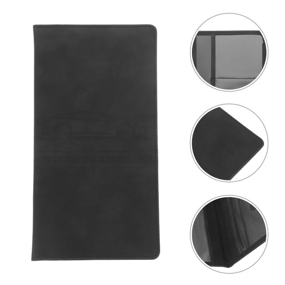 HEMOTON Car Registration And Insurance Card Pouch Holder Car Registration Insurance Card Sleeve