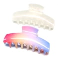 thumbnail image 3 of QinGoo Jumbo Large Hair Claw Clip for Women Strong Non-Slip Thick Long Hair Accessory 1 Count, 4.7 Inch, Rainbow, 3 of 4