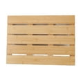 thumbnail image 2 of Bamboo Bath Mat, Easy Cleaning Sturdy Bamboo Door Mat Eco Friendly Comfortable  For Kitchen, 2 of 8
