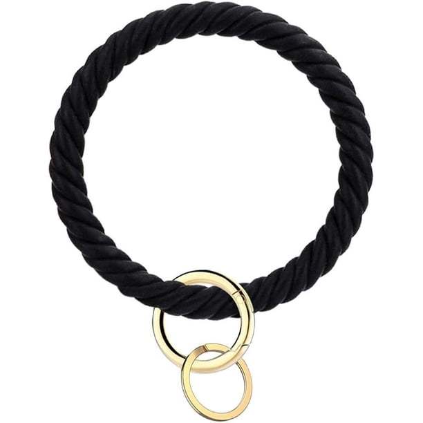 Llavero, llavero de silicona para pulsera, llavero, brazalete, soporte para pulsera para mujer y niña
