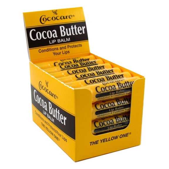 Cococare Cocoa Butter Lip Balm 0.15 Ounce (Pack of 24)