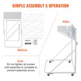 thumbnail image 6 of VEVOR Mobile Blueprint Storage Rack, Plan Holder with 12 Pivot Brackets, Mobile Blueprint Holder Adjustable Height & Length, Poster Display Rack for Office and Home (Rack Only Without Clamps), 6 of 9