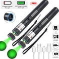 thumbnail image 1 of 2X Laserpointer grün 8000 METER Reichweite EXTREM STARK / SEHR HELL 1mW USB Akku, 1 of 5