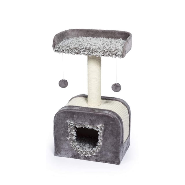 Productos para mascotas Cat Tree Prevue Kitty Power Paws Shag Hideaway
