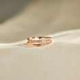 thumbnail image 4 of Anillo de plata de ley S925 con doble capa cruzada, moderno anillo de dedo índice simple de tres líneas para mujer, 4 of 5