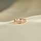 thumbnail image 5 of Anillo de plata de ley S925 con doble capa cruzada, moderno anillo de dedo índice simple de tres líneas para mujer, 5 of 6