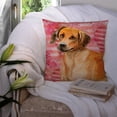 thumbnail image 3 of Carolines Treasures BB9763PW1414 Rhodesian Ridgeback Love Fabric Decorative Pillow  14Hx14W multicolor, 3 of 4