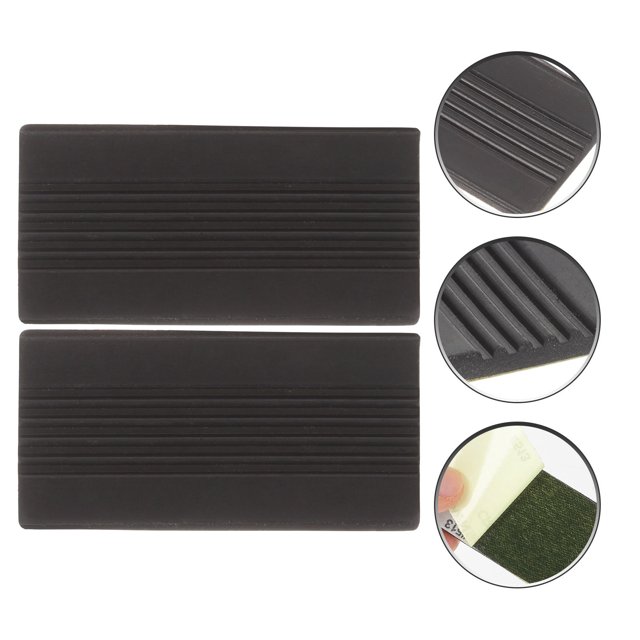 BESTYASH 2Ud Protectores De Goma Negros Para Pedal De Batería Con Material Resistente Y Fácil Aplicación