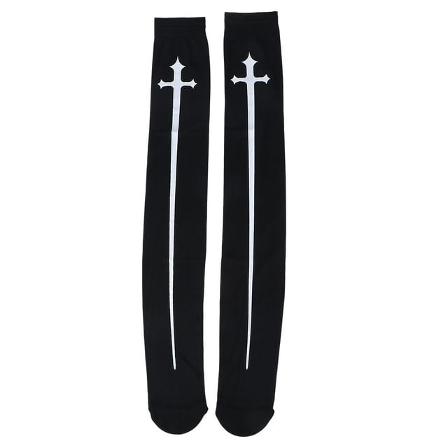 1 par de medias de cosplay Medias estampadas sobre la rodilla Disfraz de Halloween