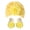Yellow, variant on Newborns Stretchy Flower Indian Hat Rubber Soles Floor Socks Set Baby Shower Gift