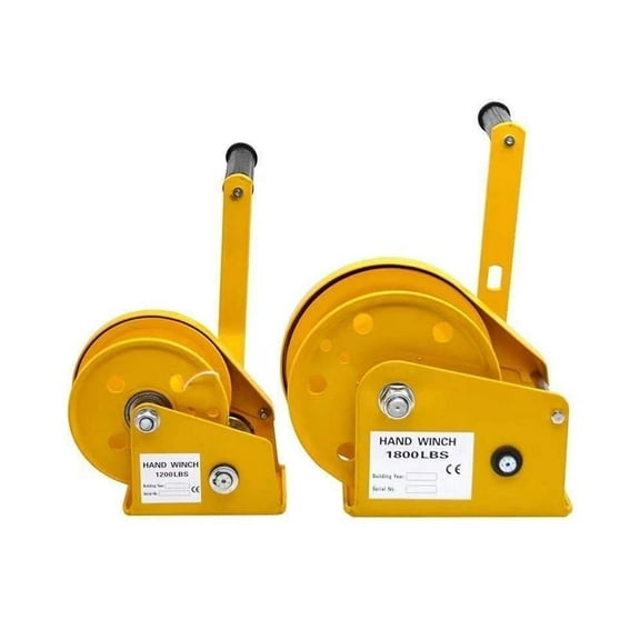 Manual Winch,1200/1800/2600 LBS Two-way Self-locking Small Hand Windlass Tractor Winch Two-way Self-locking Manual Winch Hand-cranked Tractor ,Outstanding Load Capacity