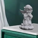 thumbnail image 5 of de hada de resina para niña, estatua blanca, adornos de Rezudándose Zulema Estatua del titular de la vela, 5 of 8