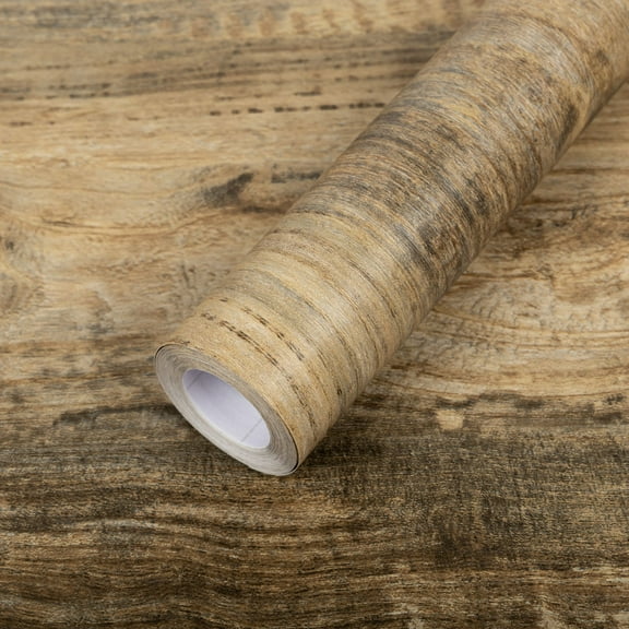 UMIGGEE Brown Wood Wallpaper 17.7-in x 118-in Peel and Stick Wallpaper Wood Grain Wall Paper Removable Self Adhesive Wood Wallpaper Contact Paper Wood Plank Wallpaper for Furniture Home Deco