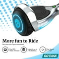 thumbnail image 5 of Gotrax FX3 Hoverboard, 6.2mph, for Kids Ages 8+ Years Old, 176lb Max Weight, Bluetooth, Chrome, 5 of 11