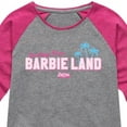 thumbnail image 3 of Barbie - Greetings From Barbie Land - Toddler & Youth Girls Raglan Graphic T-Shirt, 3 of 5