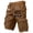 Brown, variant on Cargo Shorts for Men Casual Outdoor Tactical Shorts Printed Distressed Washed Military Pants(No Belt),Light Gray 4XL