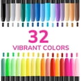 thumbnail image 3 of Zenacolor 32 Fabric Markers Pens - Non-Toxic, Indelible and Permanent Fabric Paint - Fine Point Tip for Cloth & Textile, 3 of 6
