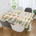 thumbnail image 2 of Yayeee Tablecloths 54" x 54" Rectangle Wrinkle Resistant Party Table Cover, Beige Wildflowers, 2 of 8