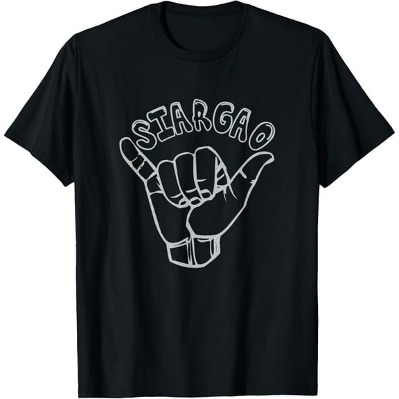 Siargao Surf Shaka Funny Creative Graphic T-Shirt