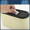 thumbnail image 5 of Unique Bargains Car Trash Can with Cup Holder Hanging Front Rear Seats Trash Bin Beige 1 Pcs, 5 of 6