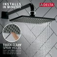 thumbnail image 3 of Delta Rp91363 Vero 1.75 GPM Touch Clean Shower Head - Lumicoat Stainless, 3 of 6