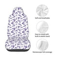 thumbnail image 4 of Wukai Lavender Flowers Full Set Car Seat Covers with Soft Padding Universal Auto Front Seats Protector and Cushion Mat, 4 of 5