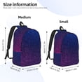 thumbnail image 2 of Naloa Neon Glitter Print Durable Canvas College Rucksack,Laptop Excursion Backpack,Travel Notebook School Backpack,Bookbag For Men Women, 2 of 5