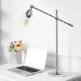 thumbnail image 4 of Lalia Home 25"-28" Vertically Adjustable Desk Lamp, Chrome, 4 of 9