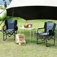 thumbnail image 2 of QinaQin Chaise de Camping Pliante pour Adultes, Chaise de Réalisateur Portable avec Table d'Appoint, Pochette et Porte-Boisson, 2 of 9