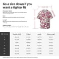 thumbnail image 5 of Fuzoiu Rose Flowers Print Men's Casual Short,Men's Short Sleeve Shirt,Mens Casual Button Down Shirts,Cuban Collar Summer Shirt for Beach, Vacation, and Outdoor Activities-Medium, 5 of 5