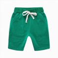 thumbnail image 1 of NIEWTR Adjustment Drawstring Shorts For Girls Slim Fit Volleyball Shorts Cotton Soft Casual Shorts(Green,2-3 Years), 1 of 4