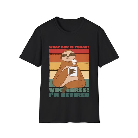 Retired Grandparent Sloth Sarcastic Graphic TShirts and More
