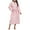 Pink, variant on Womens Robe With Pockets Soft Bathrobe Belt Hooded Floral Printing Lace Plush Long Sleeve Bathrobe Cozy Ankle Length Robe Spa Hotel Wear