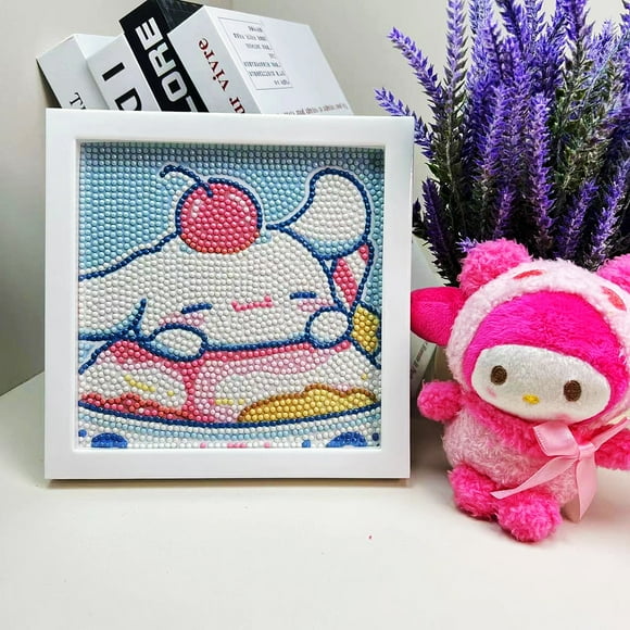 YIXINGCHEN Cute Anime 5D Diamond Drawing Kits, Gem Arts & Crafts Supplies with Frames, Cartoon Painting with Diamond, DIY Paint Supplies for Kid(Kumi) A1121-099