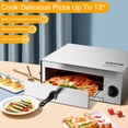 thumbnail image 4 of Horno eléctrico para pizza COSTWAY de acero inoxidable con cierre automático, 4 of 8