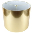 thumbnail image 4 of Classic Drum Metallic Lampshade, 8" to 16" Bottom Size Gold 8" 7 to 12 Inches 7 to 12 Inches, 4 of 5