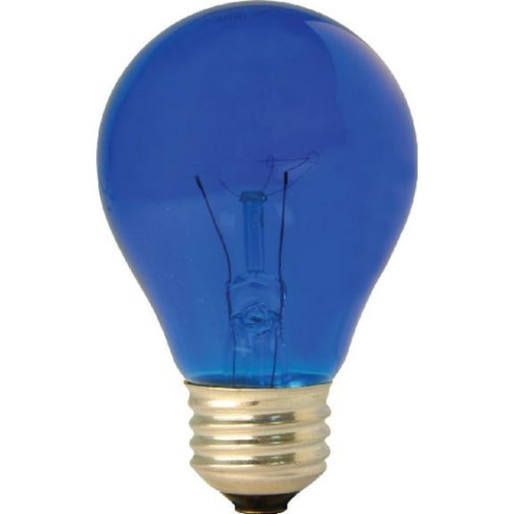 GE Party Light Bulb, Blue, 25 Watts, Medium Base (1 Pack)