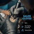 thumbnail image 2 of Guantes desechables de nitrilo Hand-E Touch negros, tamaño mediano, paquete de 50, 2 of 13