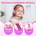 thumbnail image 3 of Auriculares EarFun S1 para niños, plegables, con cable, límite de volumen de 85 dB, color rosa, 3 of 7